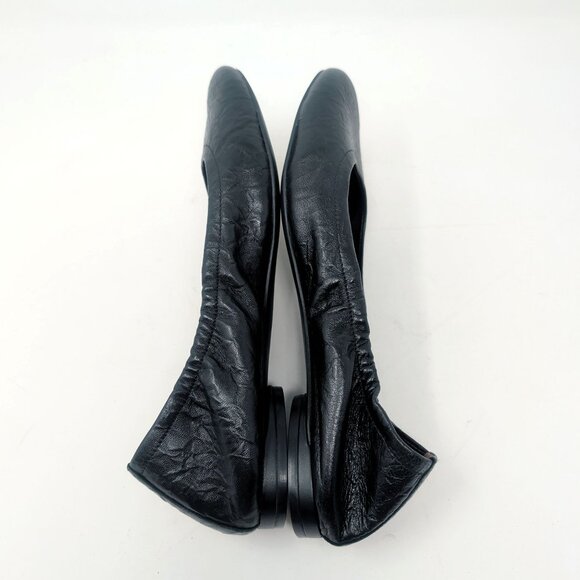 Vionic Black Ballet Slippers Shoes 9 Alexa Elastic Heel - Picture 6 of 10